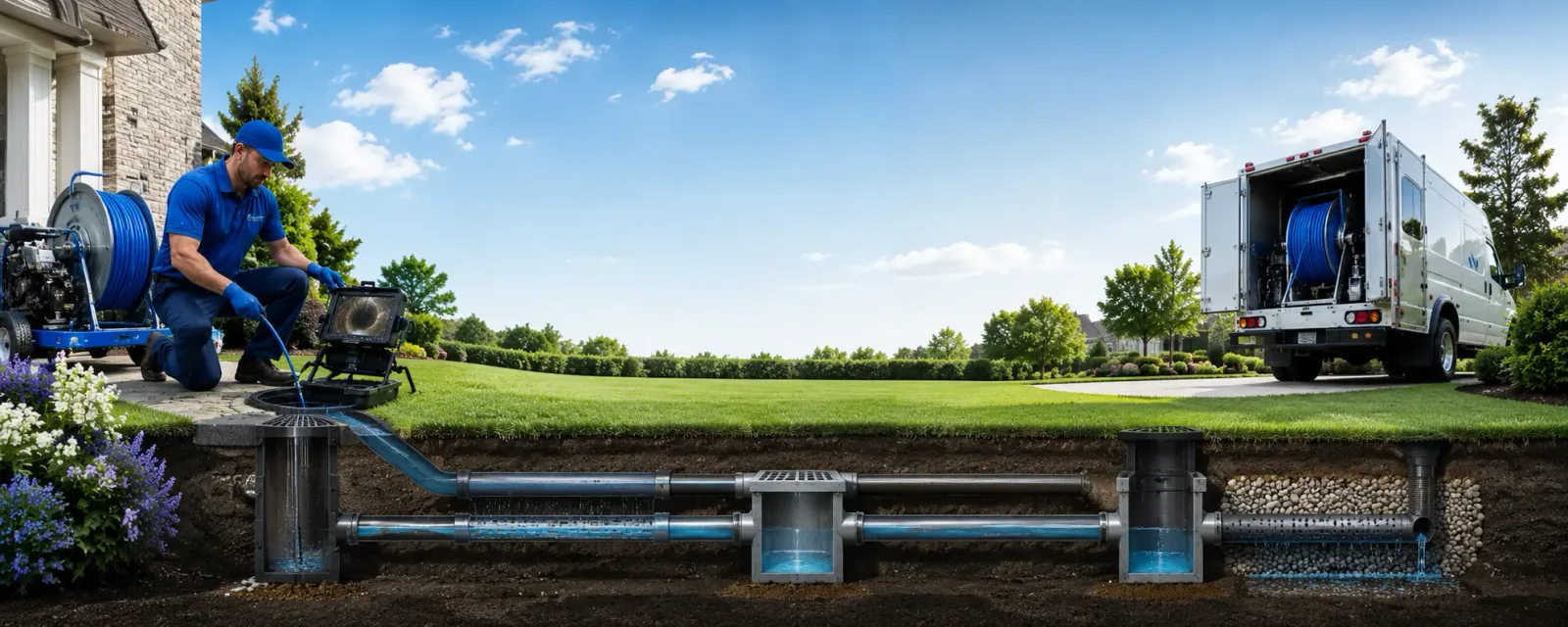 Outdoor drain cleaning information for Newbury, VT